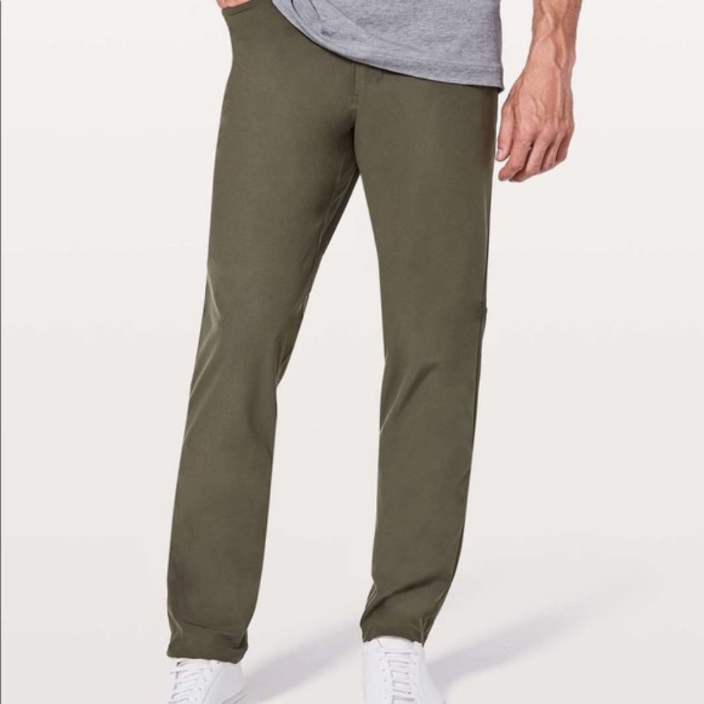 Lululemon ABC Slim Pant Dark Olive 34